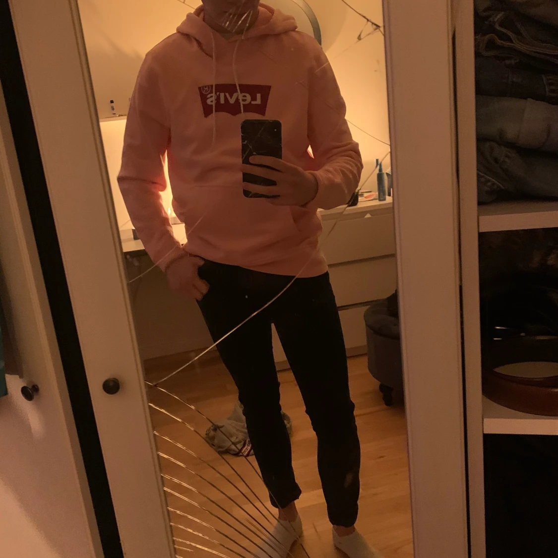 Levis hoodie rosa  - 90