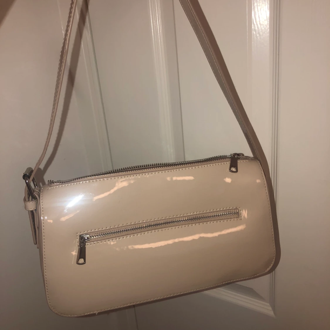 Beige bauguetteväska - 90