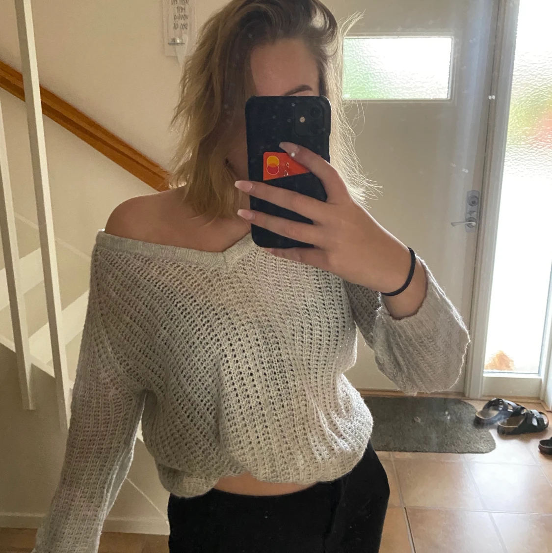 Superskön stickad tröja - 90
