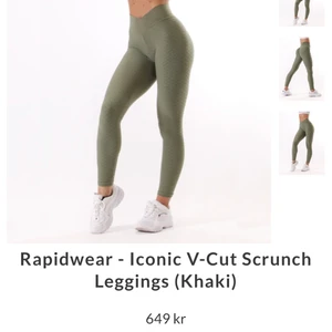 träningsbyxor  - Militärgröna träningsbyxor från fitfashion. Aldrig använda! Frakt ingår. Ordinarie pris 649 kr