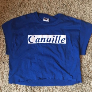  - Klippt T-shirt.  Liten i storleken. Köpt i Paris på en vintage-affär, använd en gång. 