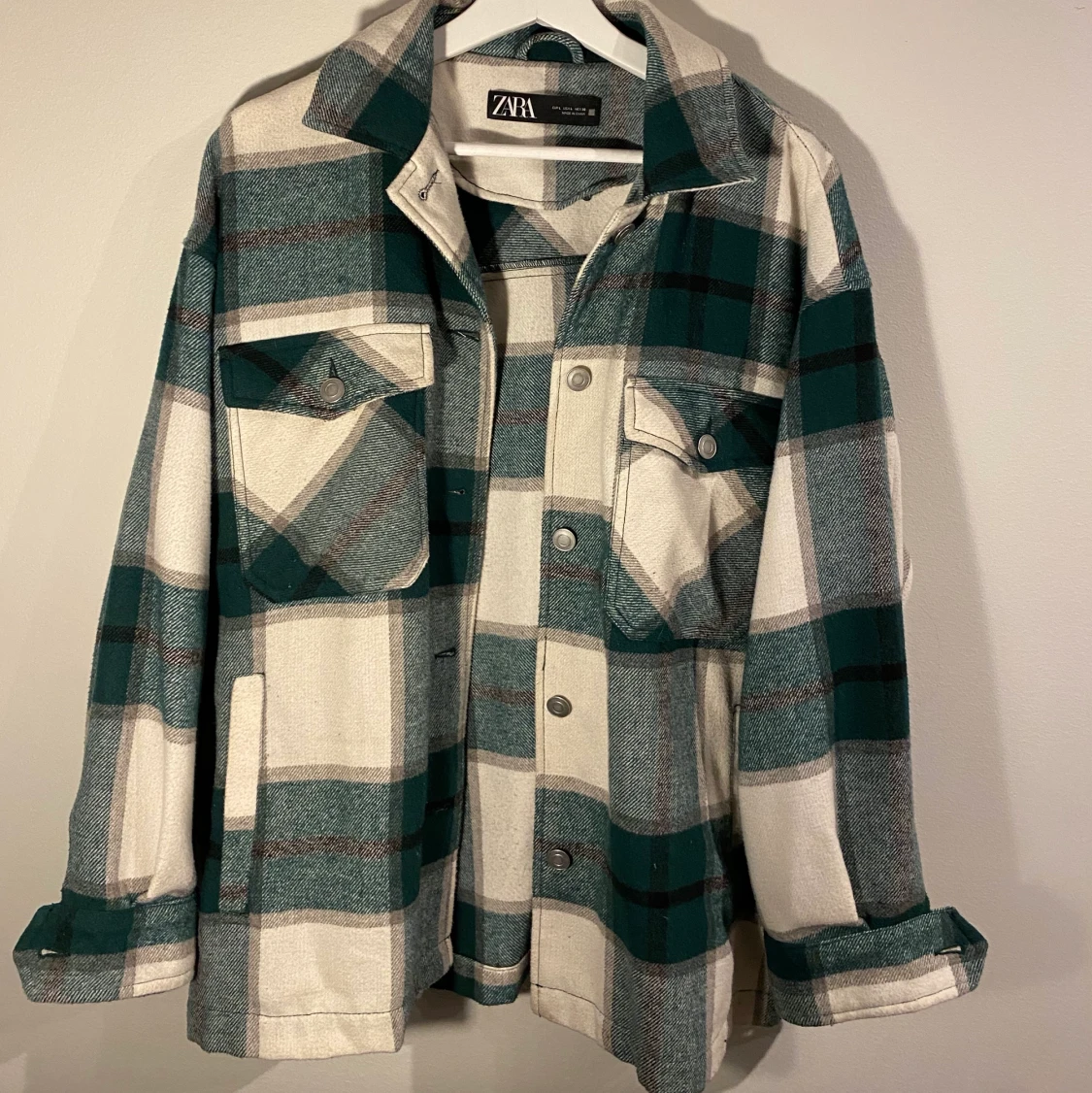 Oversized skjortjacka strl L