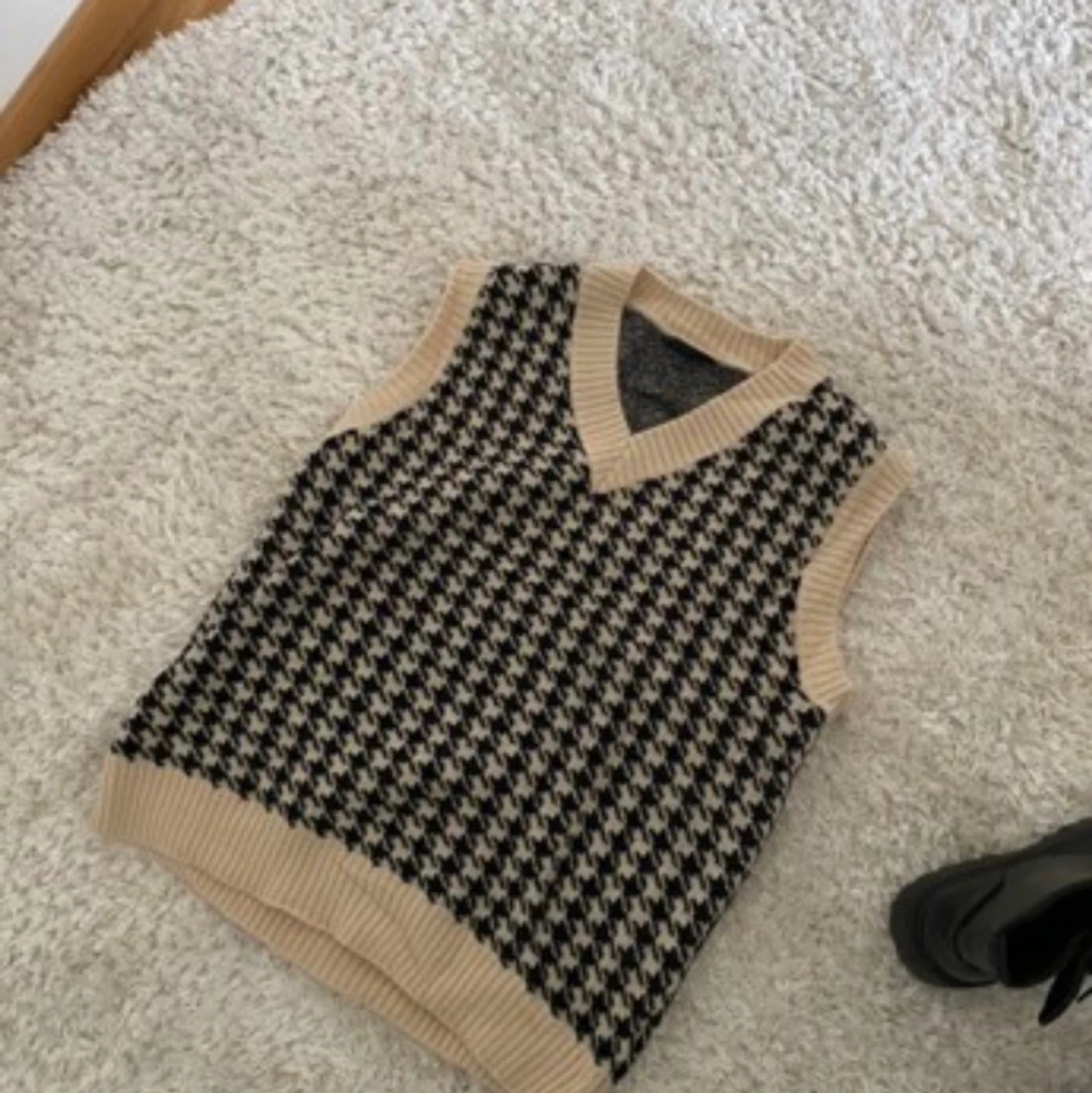 Stickad topp i stl M (men passar S) - 91