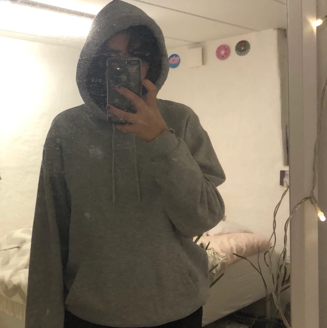 Ljusgrå Overzised hoodie!