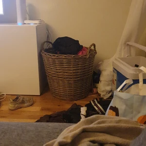 Grå korg  - Grå korg som är stor och  billig .inga hål och inga skador . Det är bud 