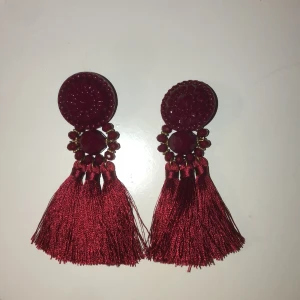 röda örhängen  - från HM använda ca 3 gånger. möts upp i Gävle eller fraktar.