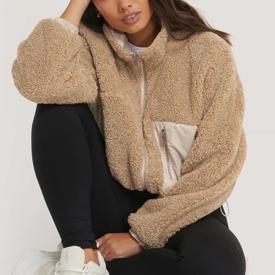 Vändbar teddyjacka! 