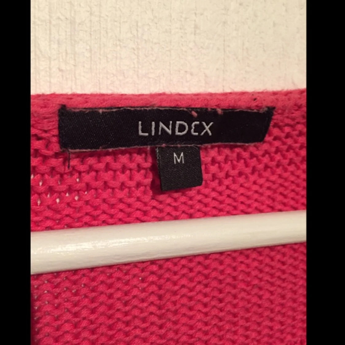 Rosa stickad tröja från Lindex - 1420568759