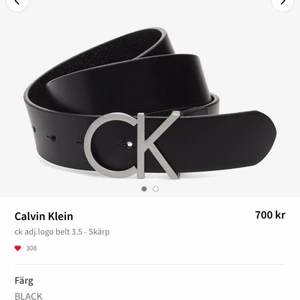 calvin klein skärp dam - Fick det som present anväder själv inte skärp vill darför sälja det, etikett finns kvar aldrig användt 