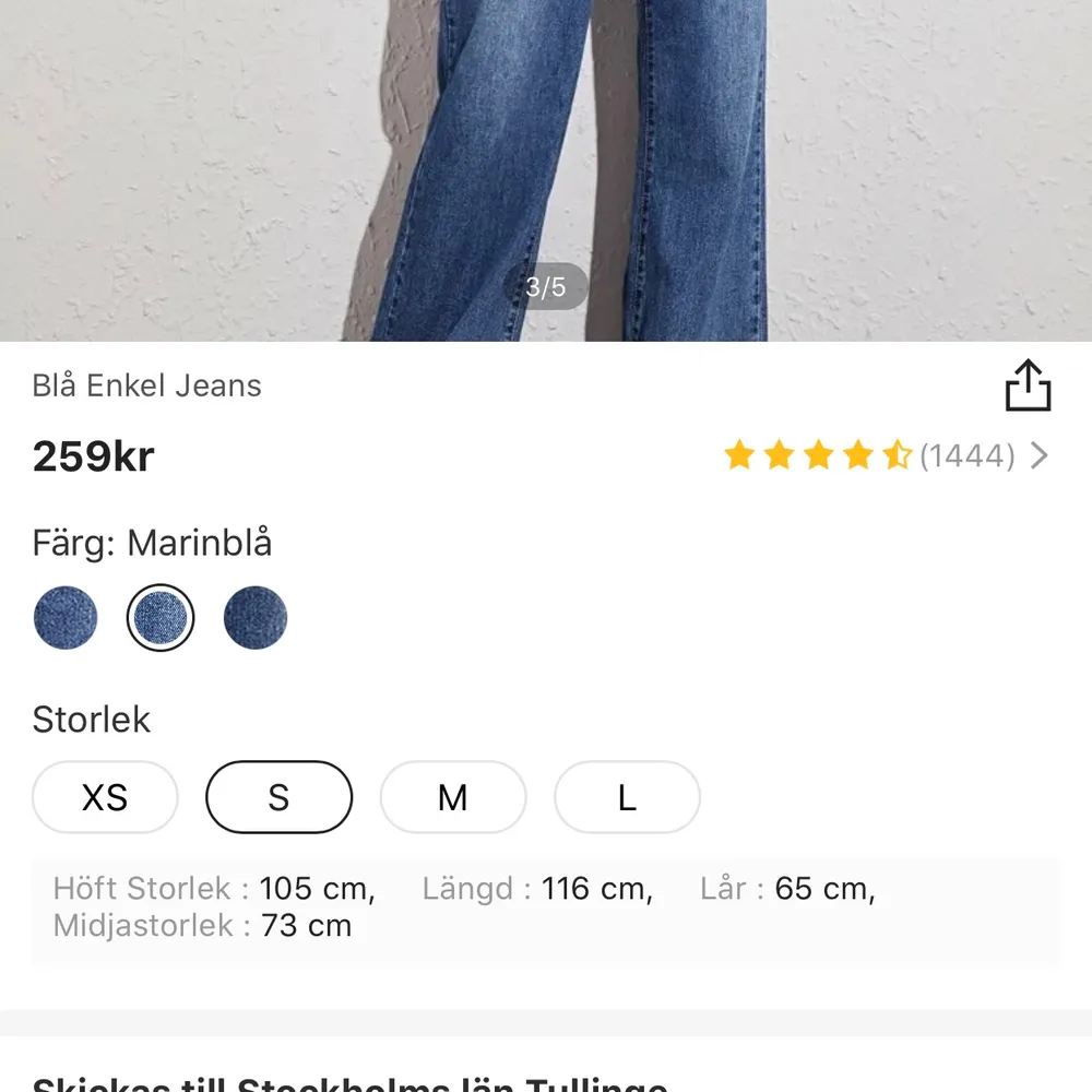 Måtten står på bild 3, säljer för att dom var för stora😢, aldrig använda, köpta på Shein😍 Möts endast upp (Tullinge Station). Jeans & Byxor.