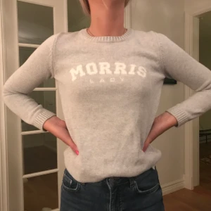 Morris tröja  - Stickad bomull grå fint skick. Frakt tillkommer 88kr