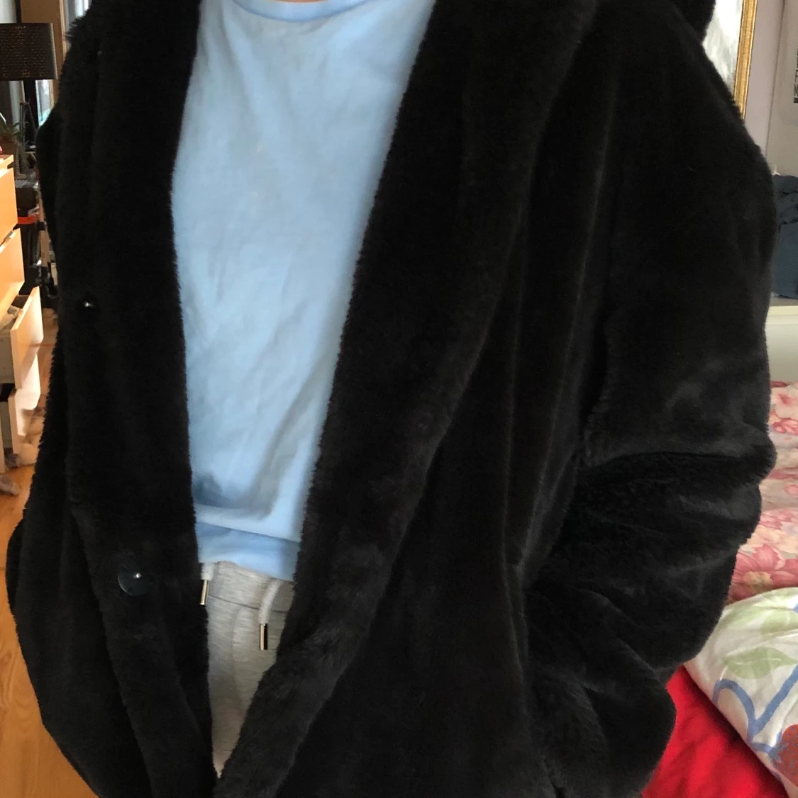 Fake päls jacka - 90