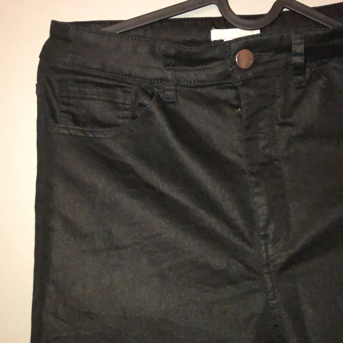 Läderimiterade byxor från hm - 90