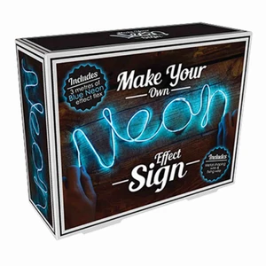  - Gör din egna neonskylt! Super rolig och fin neonskylt där du enbart behöver forma det ord eller symbol du vill ha i neon🟠🟡🟢🔵🟣🔴 just denna är i en rosa färg som du ser på mitten bilden! Det e det ordet jag valde att göra själv:)