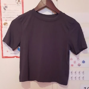  - kortare T-shirt från Gina.
använd en gång.
Viskos och elastan. jättehärligt material. 

30kr+frakt
betalning via swish