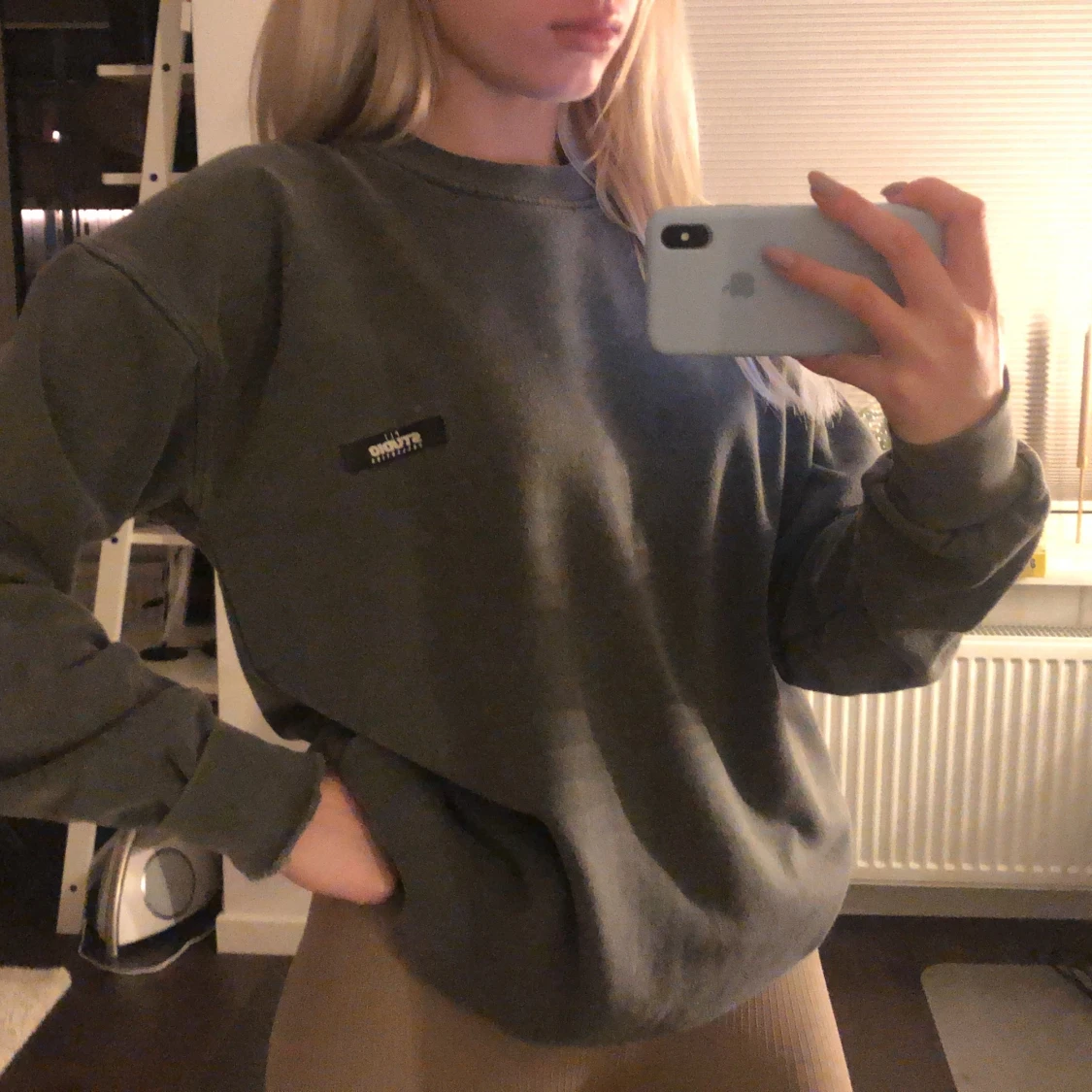 Grå sweatshirt - 90