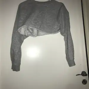 Jättefin grå croppad tröja storlek L men sitter som en S 