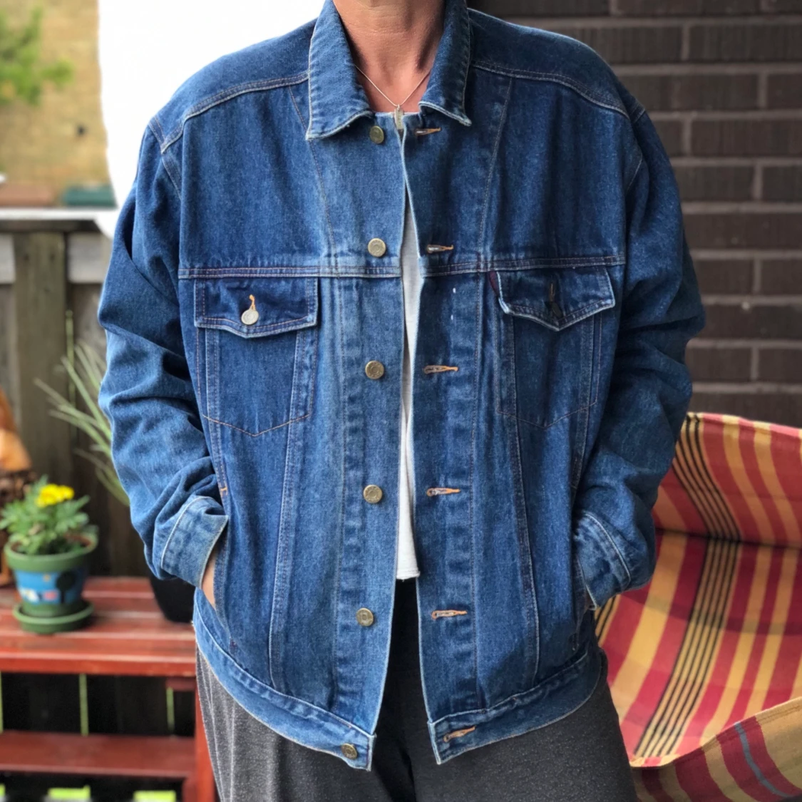 Oversized Jeansjacka