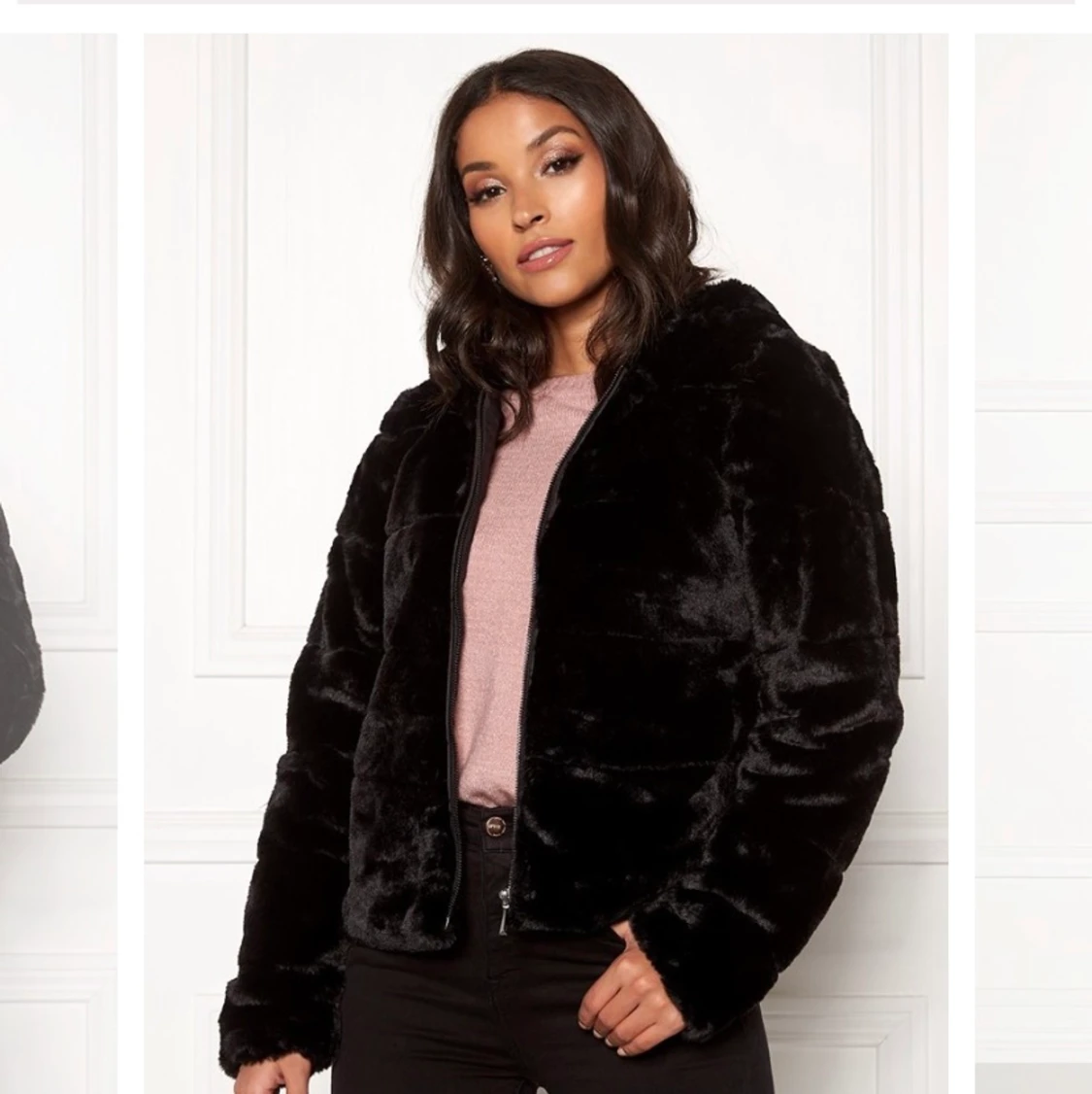 PÄLSJACKA MED LUVA - 90