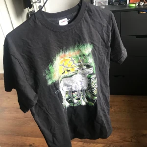 Ren t-shirt - Fin oanvänd tröja med tryck. Fett secondhand indiegrunge stil. Älskar trycket men tröjan är för liten för mig. Lägg bud! Högsta bud 170 kr ink frakt☺️
