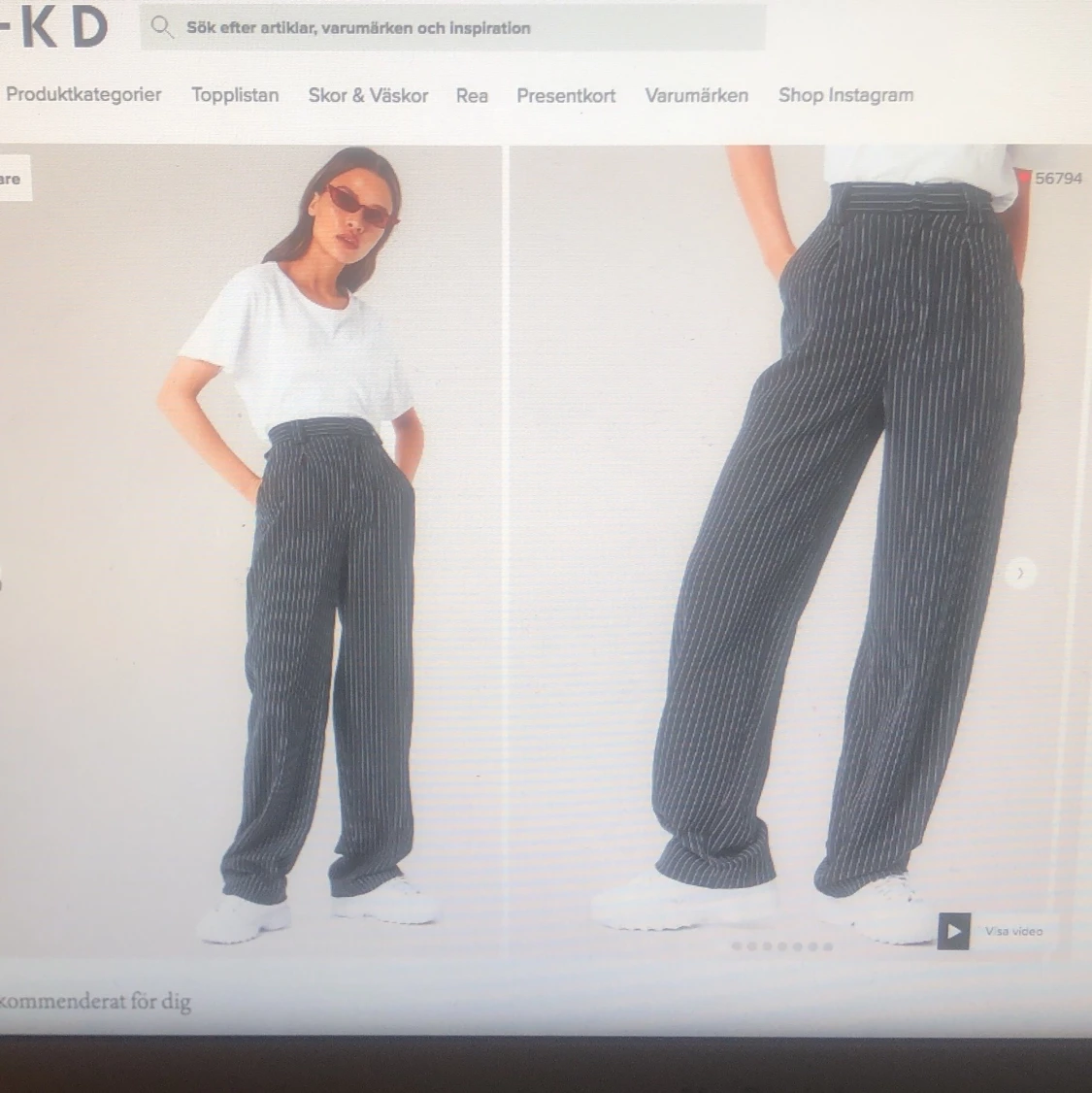 Svarta kostymbyxor - 90