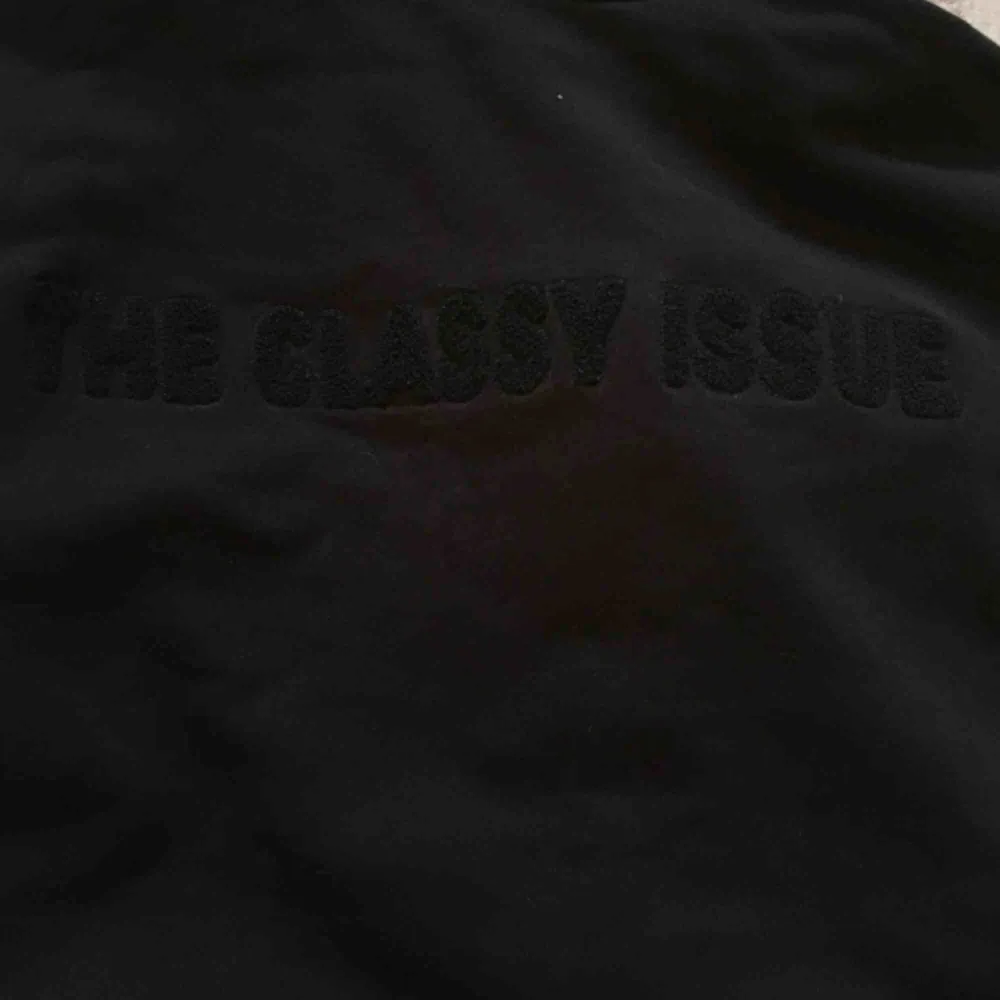 Snygg svart hoodie från The Classy Issue! Text på ryggen med märkets namn. . Hoodies.