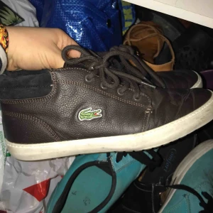  - Ett par lite tjockare lite varmare skor från lacoste. Använd kanske 2 gånger  dammar av dom och fixar till dom innan dem skickas.