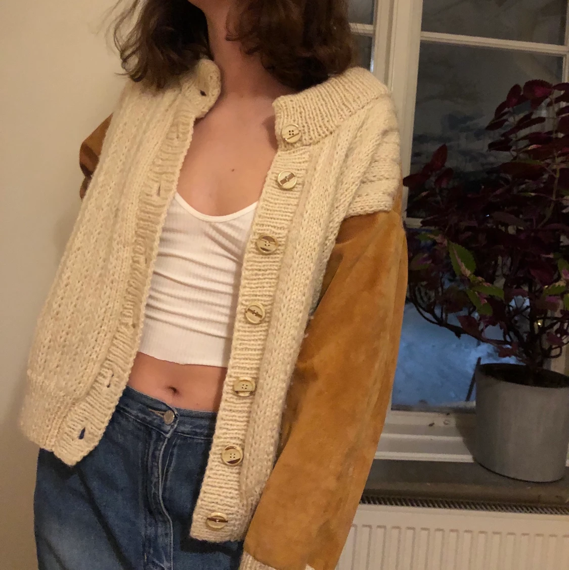 Stickad mockajacka - 90