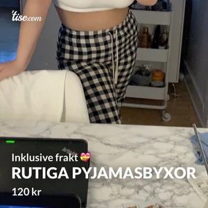 Rutiga pyjamasbyxor - 💖