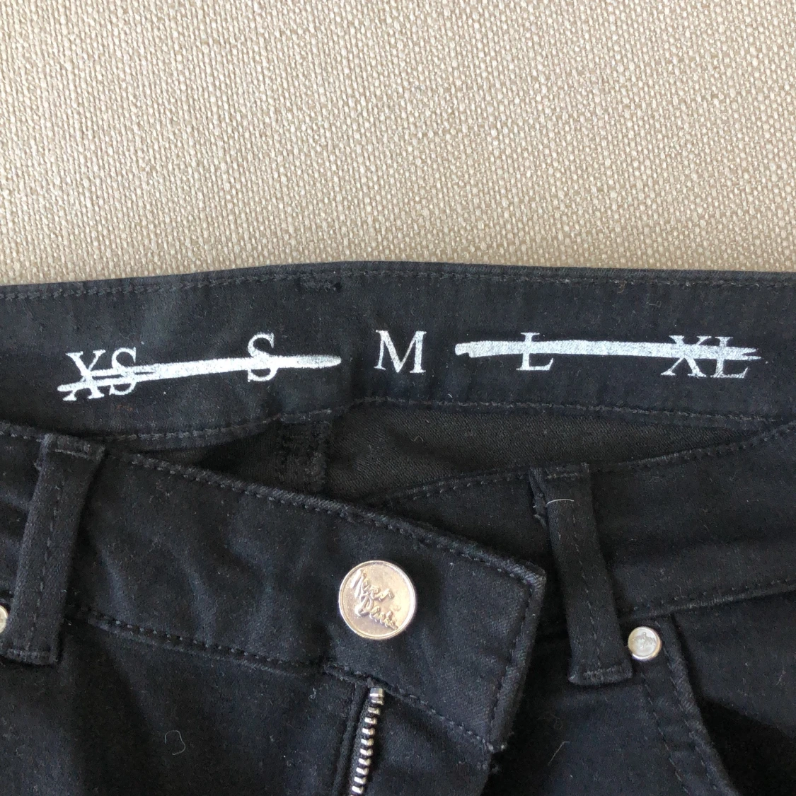 Svarta stretchiga bootcut - 90