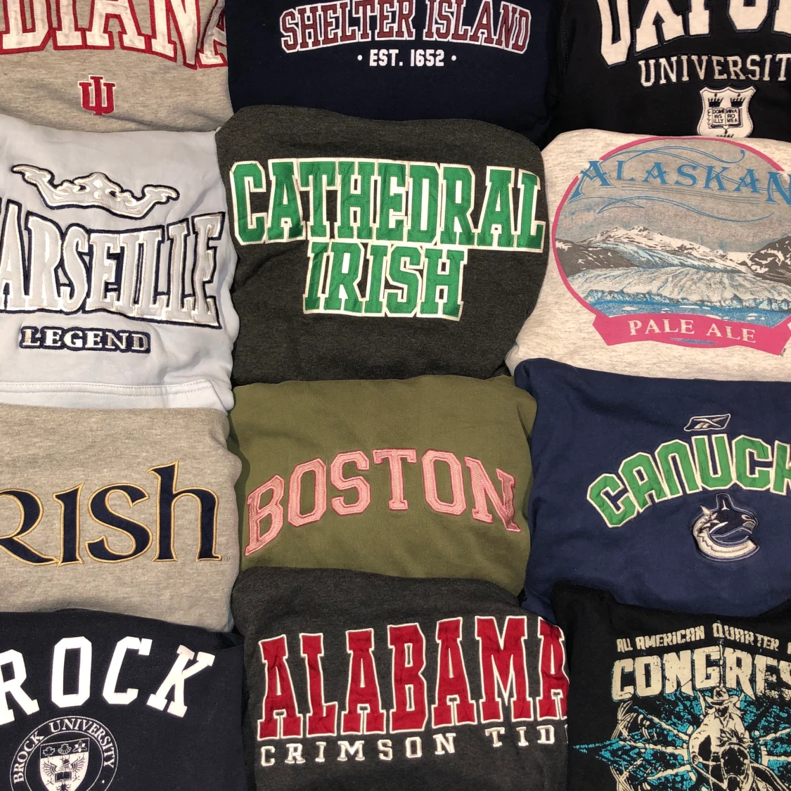 Vintage College Hoodies