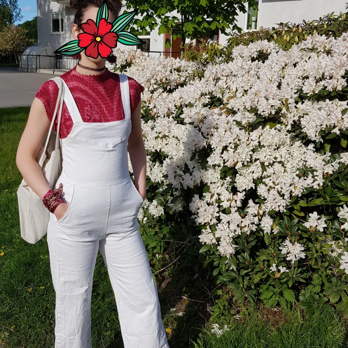 Weekday denim jumpsuit strl36