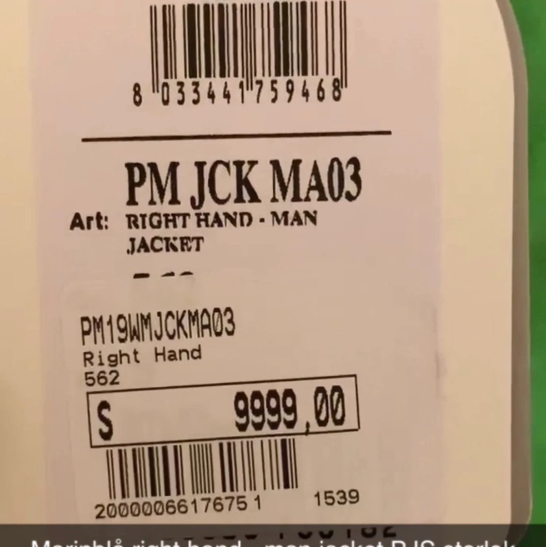 Parajumper storlek S, marinblå. - 90