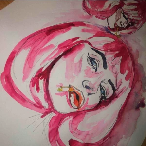  - Målat med akvarellfärger 💕