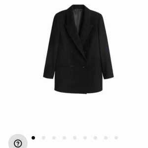  - Oversized svart blazer, skitsnygg till fest. Jag har tyvärr inte fått användning av den mer än en gång då jag har flera andra funkar som klänning oxo.Den är den på bild 1 och ser ungefär ut som bild 2 på (men den har bara två rader knappar 