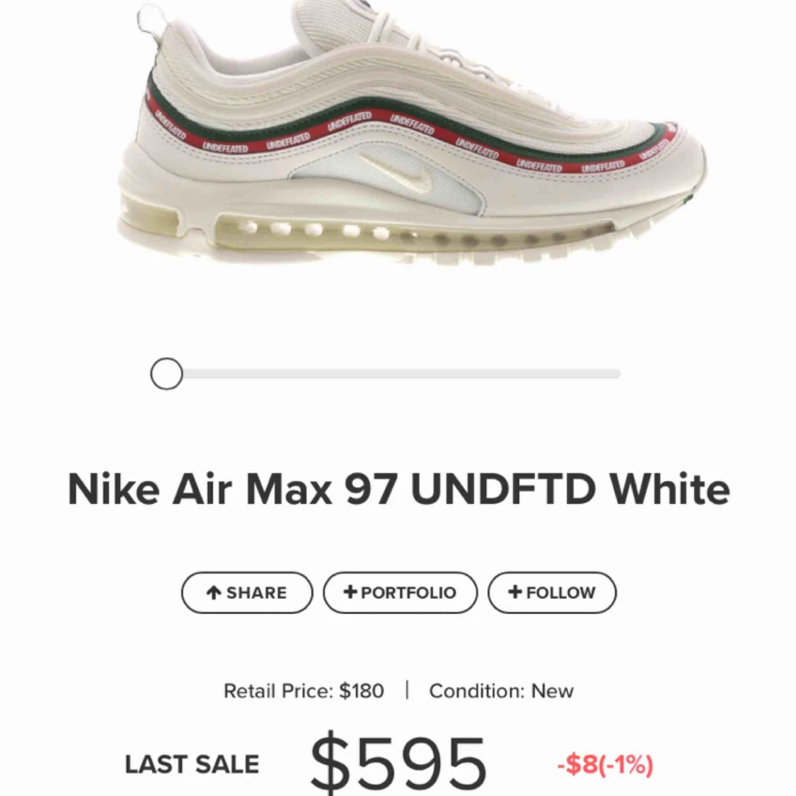 Nike air Max 97 x Undefeated  - 91