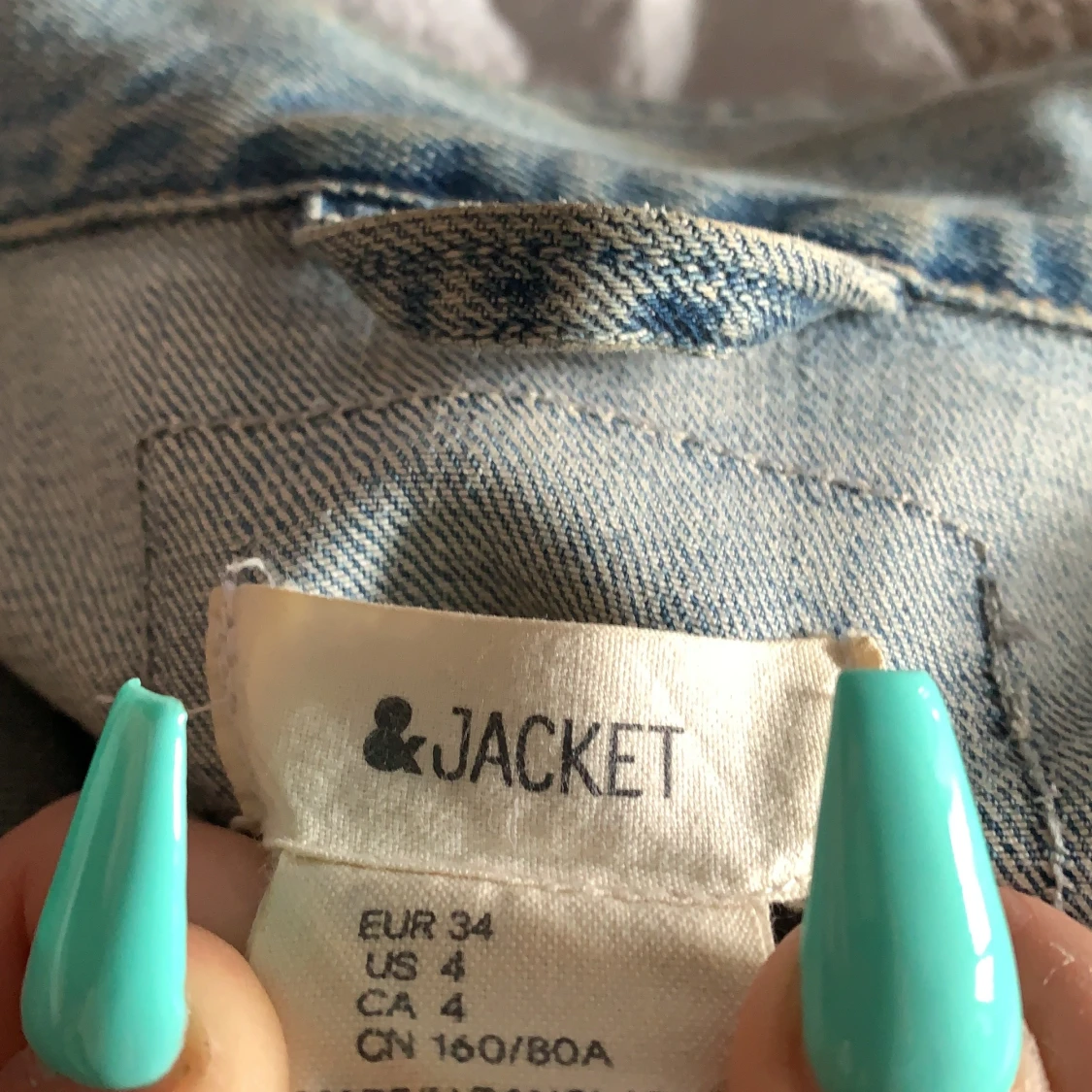 Blå jeansjacka  - 91