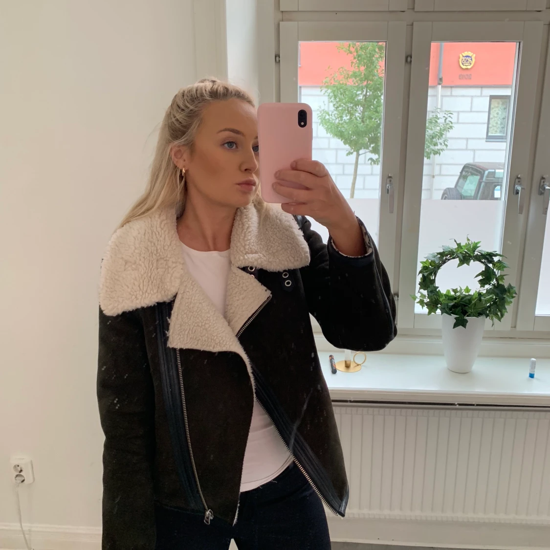 vadderad jacka i storlek 38.  - 90