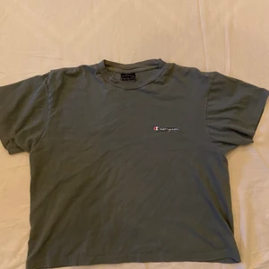 Champion T shirt - Snygg grå Vintage Champion T-shirt i bra skick den e från 90 talet! Står att den e Size XL men sitter mer som en Boxy fit s-m!