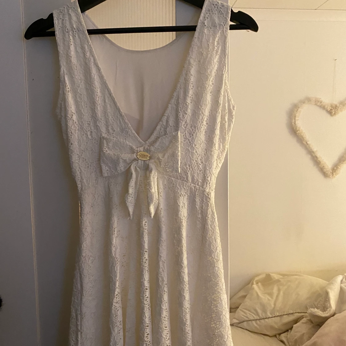 Vit klänning/studentklänning - 90