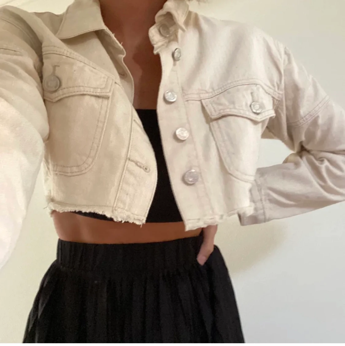 Cropped jacka från missguided