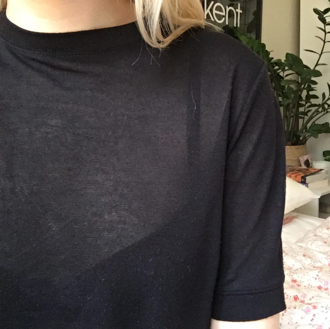 Svart basic topp - 91