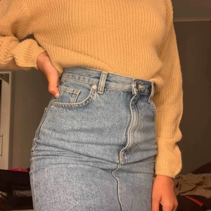 jeanskjol - En superfin high-waisted jeanskjol från IVYREVEL! Aldrig andvänd (förutom på bilden) pris kan diskuteras, frakt ingår ej ♡ 