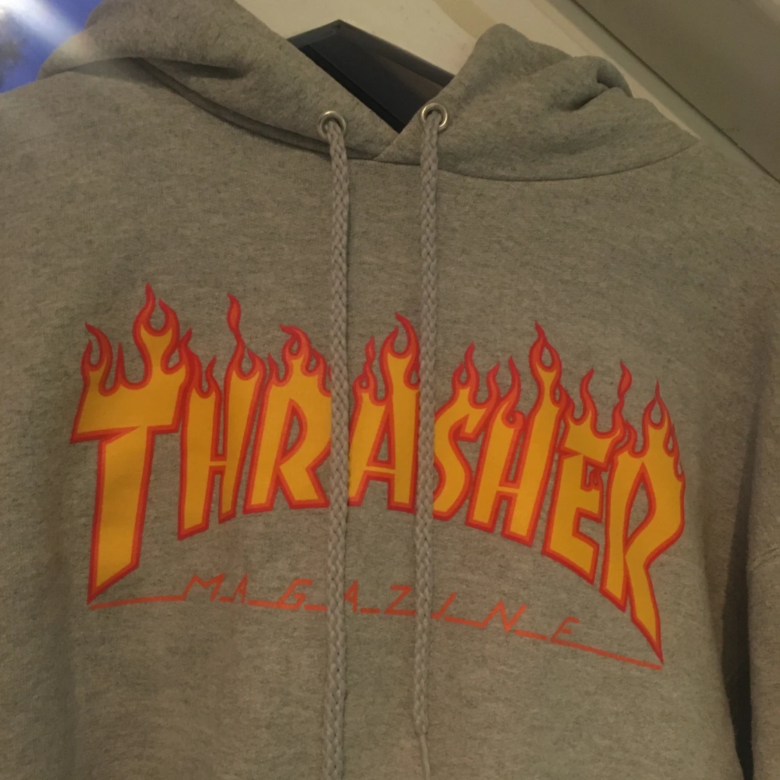 Thrasher croppad hoodie