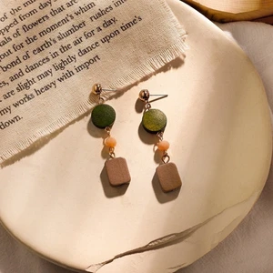 Örhängen-geometri figurer/earring/november 27 - ♥♥Product Details♥♥ ☆Material: Alloy ☆Color: As picture ☆Style: Korean Version ☆Packaging: 1 pair of independent packaging  Oanvänt