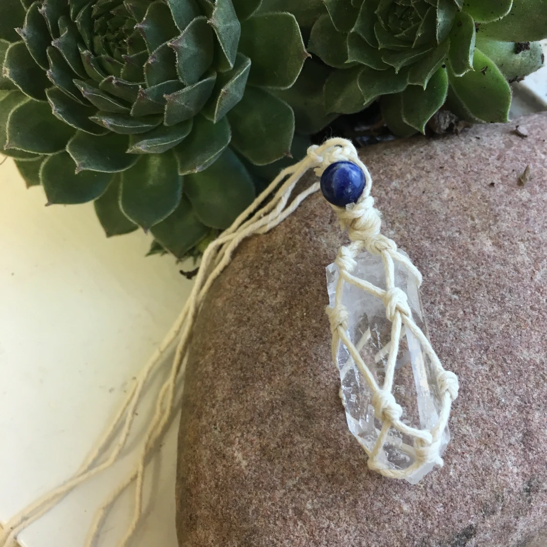 Bergskristall halsband 