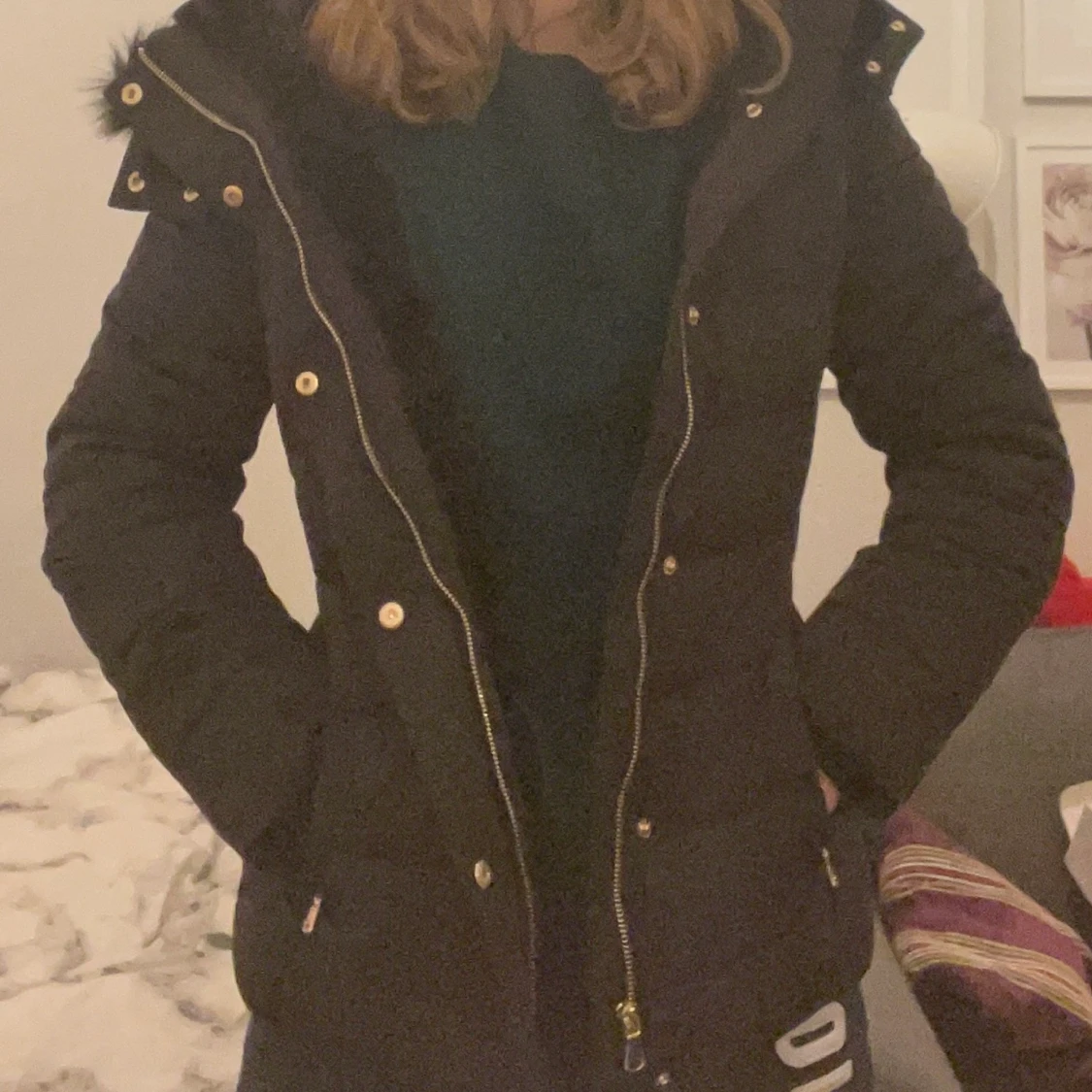 Svart Stradivarius vinterjacka
