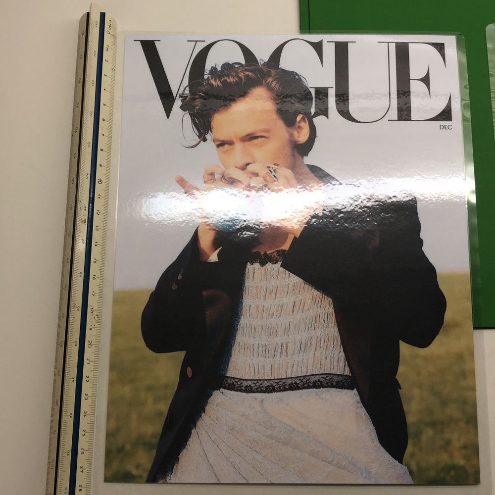 Hej! Tänkte bara kolla om någon är intresserad av dessa vouge affischer med harry styles. Jag och min kompis köpte dem från en tjej i USA som gjort dessa själv. Pris går absolut att disskutera så skriv gärna vad ni är villiga att ge! De är helt nya och är superfina bilder💞 !!!EN SÅLD!!!. Övrigt.