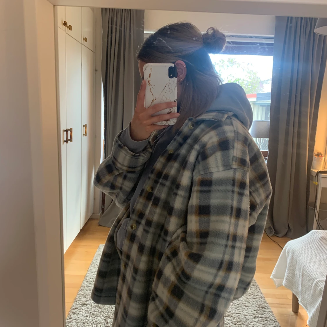 As snygg rutig jacka