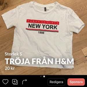 Tröja från H&M - Som ni ser på bilden säljs detta även på andra plattformar!     Köparen står för frakt!